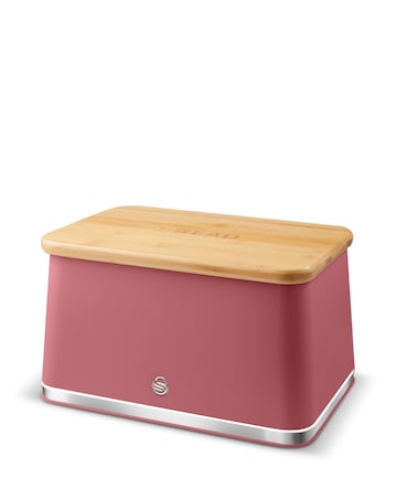Swan Nordic Bread Bin Fuschia Rose