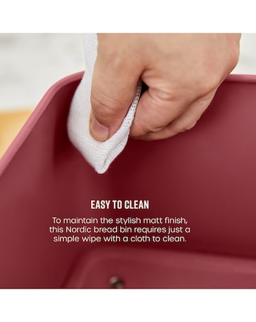 Swan Nordic Bread Bin Fuschia Rose