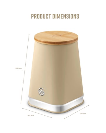 Swan Nordic Set of 3 Canisters Oatmeal