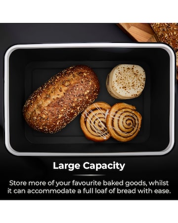Tower Sera Bread Bin Black