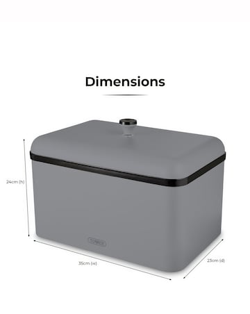 Tower Sera Bread Bin Grey
