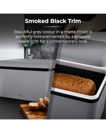 Tower Sera Bread Bin Grey