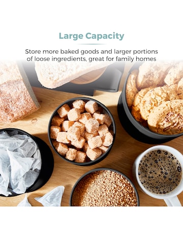 Tower Scandi 5 Piece Storage Set Black