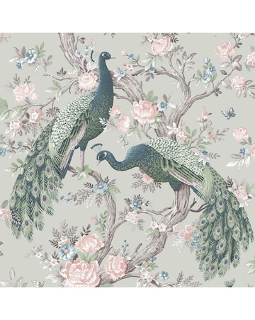 Laura Ashley Belvedere Sage Green Wallpaper