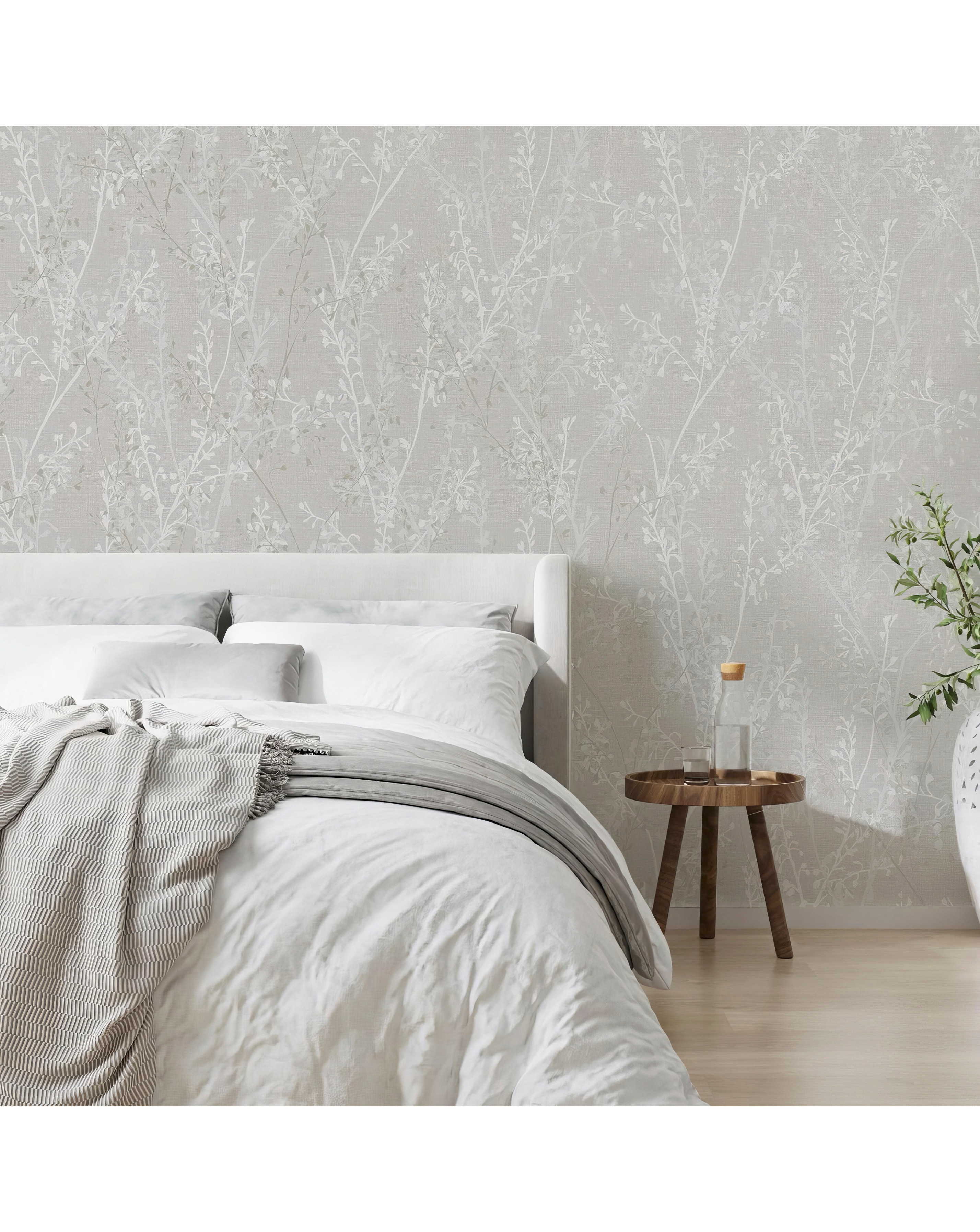 Boutique Breeze Sprig Pearl Wallpaper