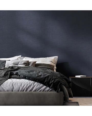 Boutique Breeze Texture Blue Shimmer Wallpaper