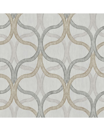 Boutique Refine Geo Natural Wallpaper