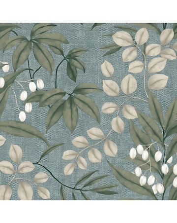 Superfresco Easy Persephone Duck Egg Blue Floral Wallpaper