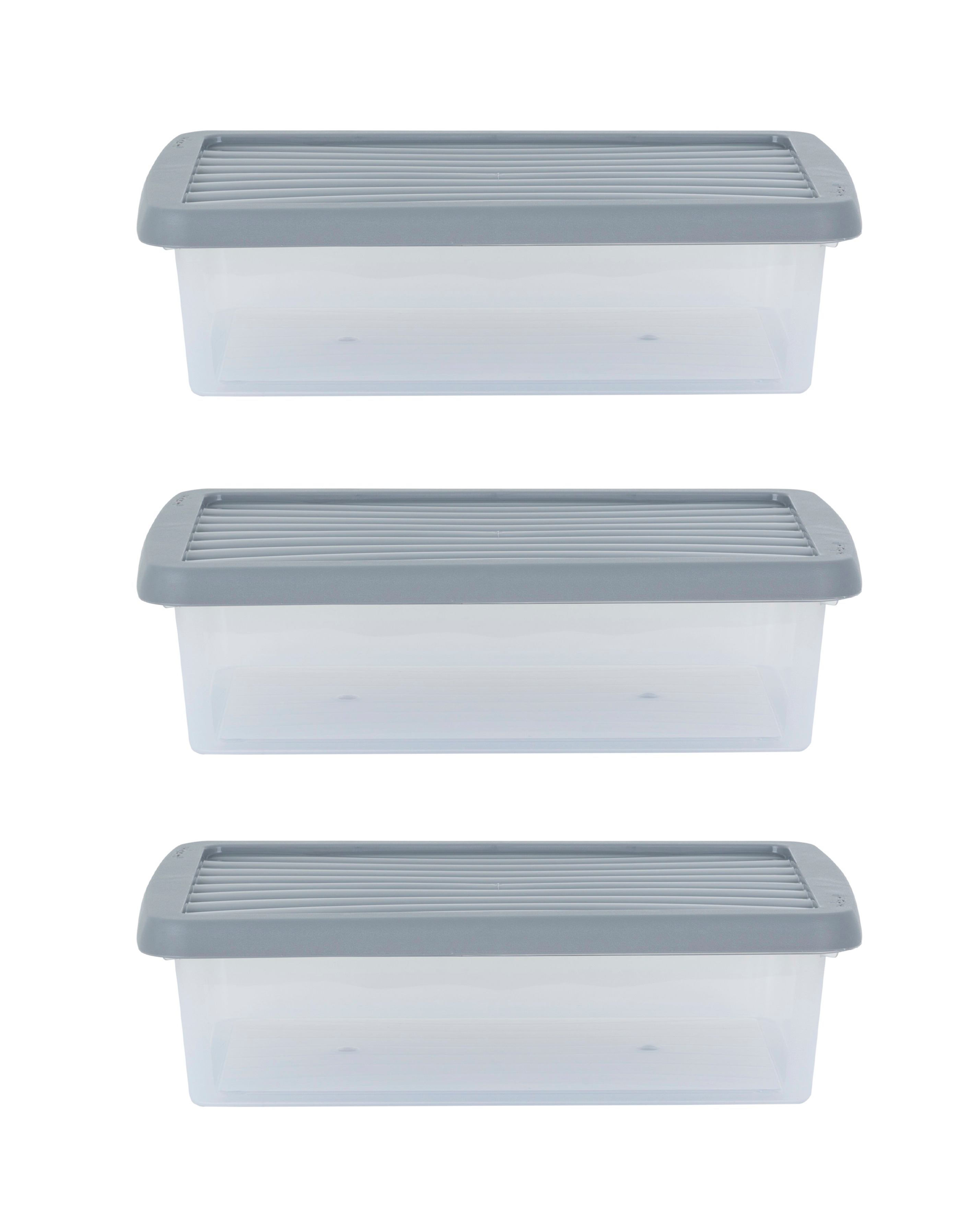 New In - Wham 8L Stackable Box & Lid 3Pk