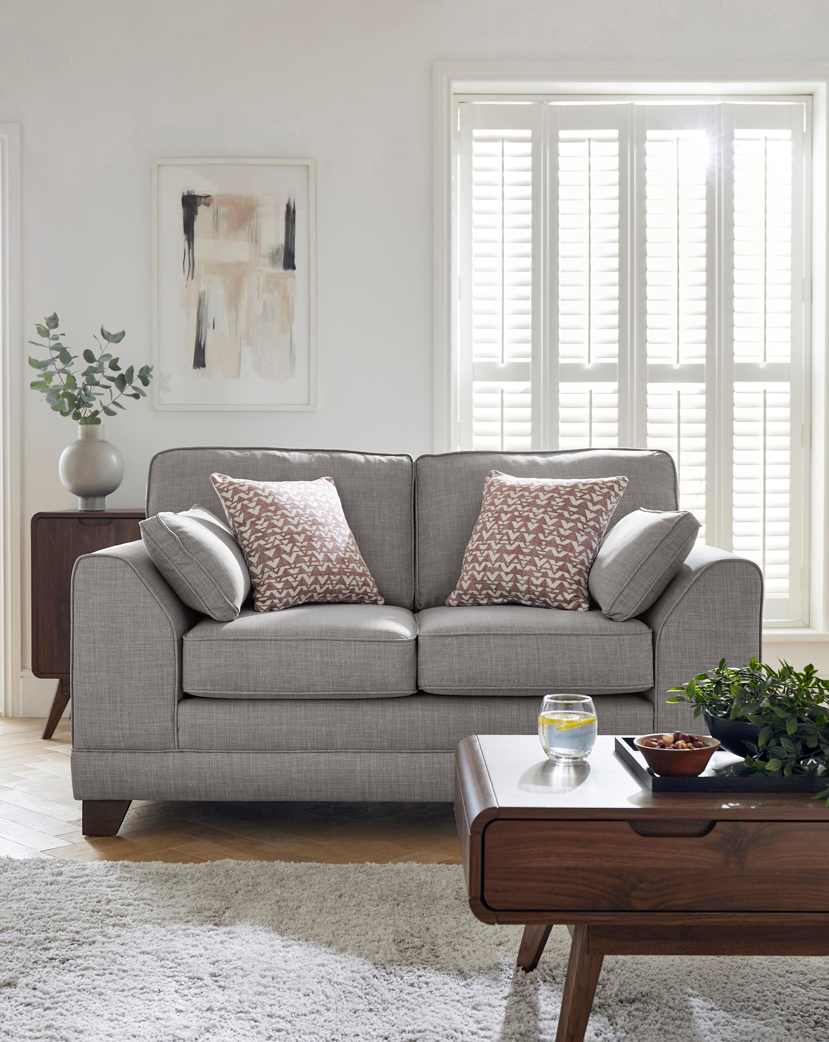 Hilliard Fabric 2 Seater Sofa