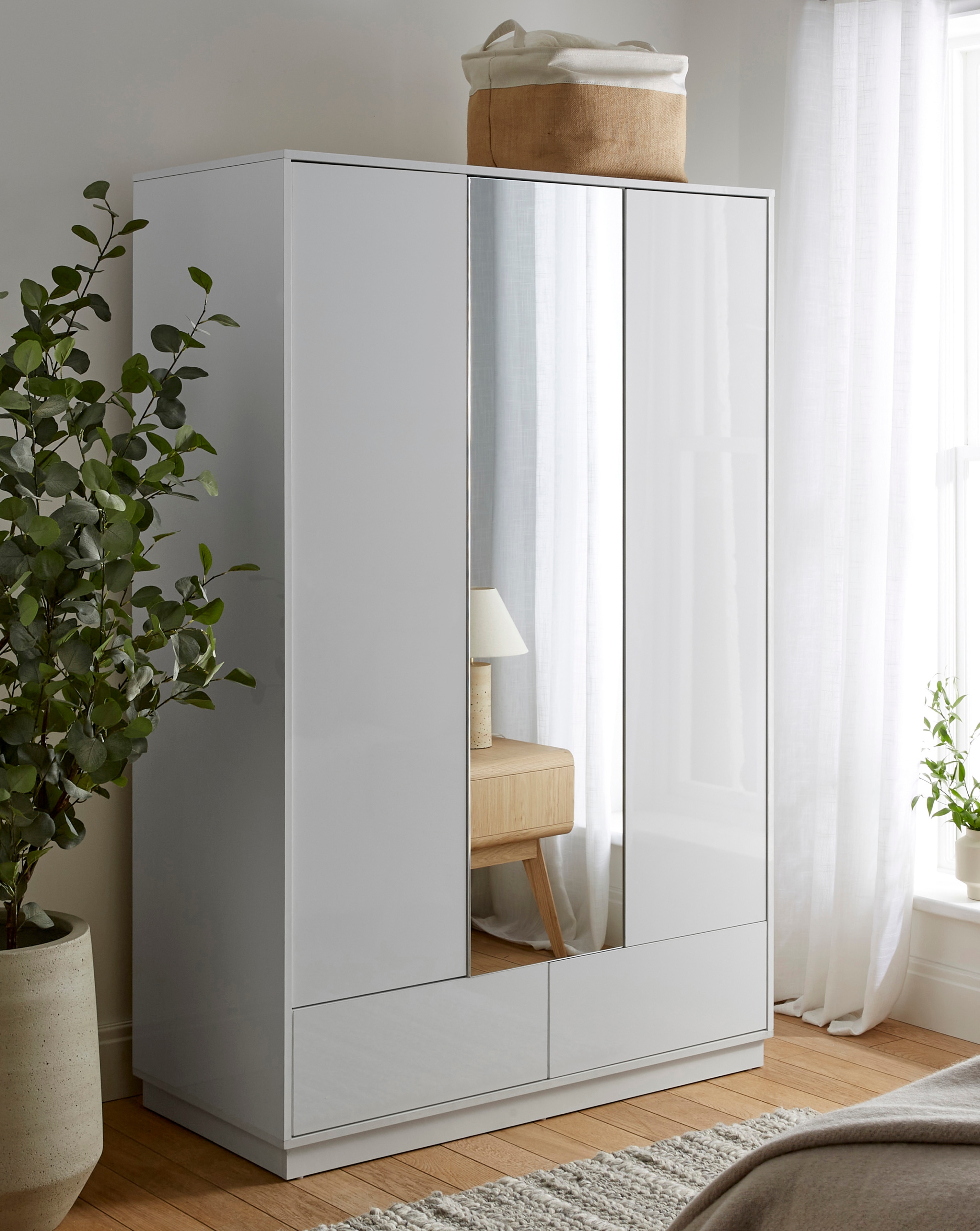 Bede 3 Door Wardrobe with Mirror