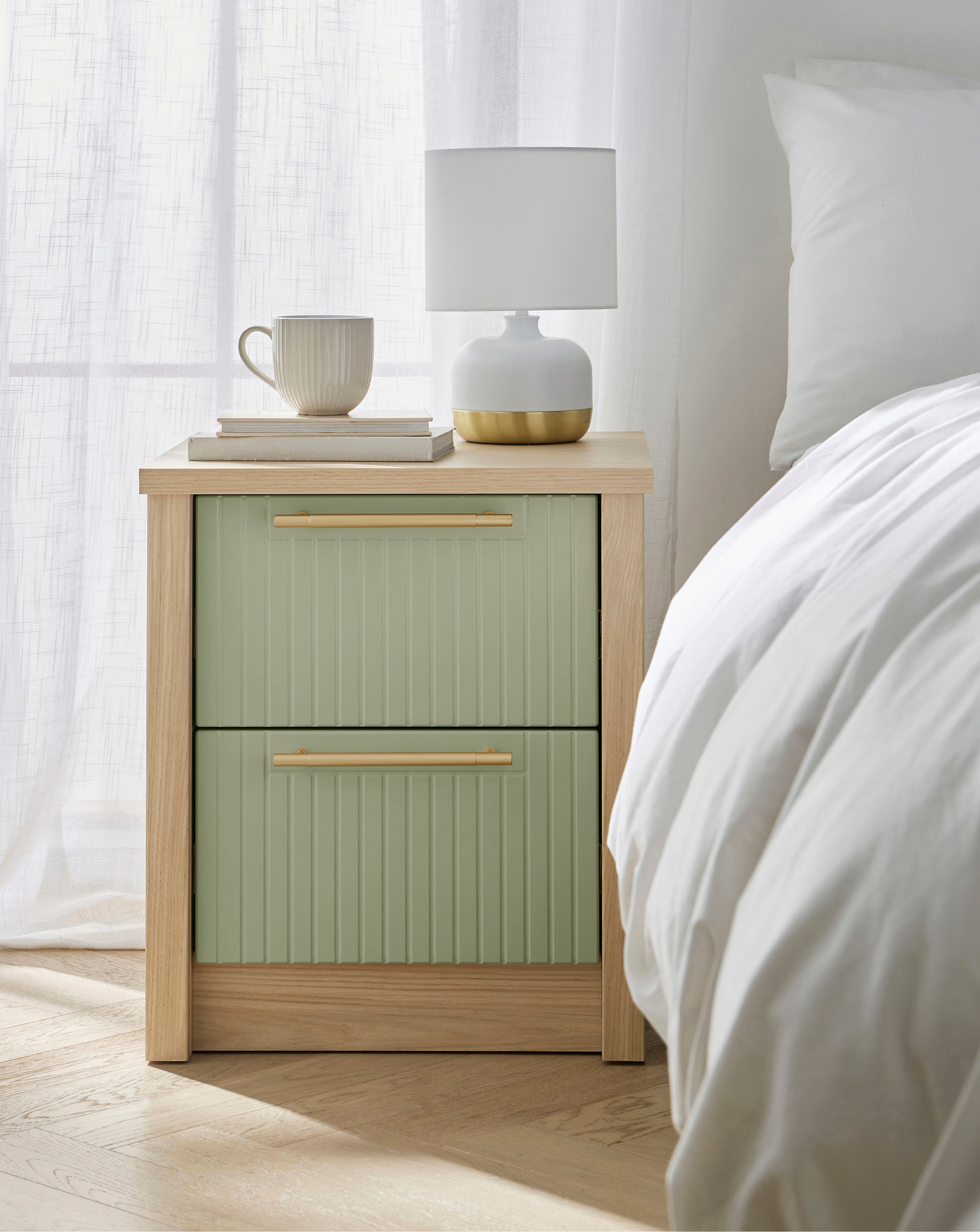 Peyton 2 Drawer Bedside Chest