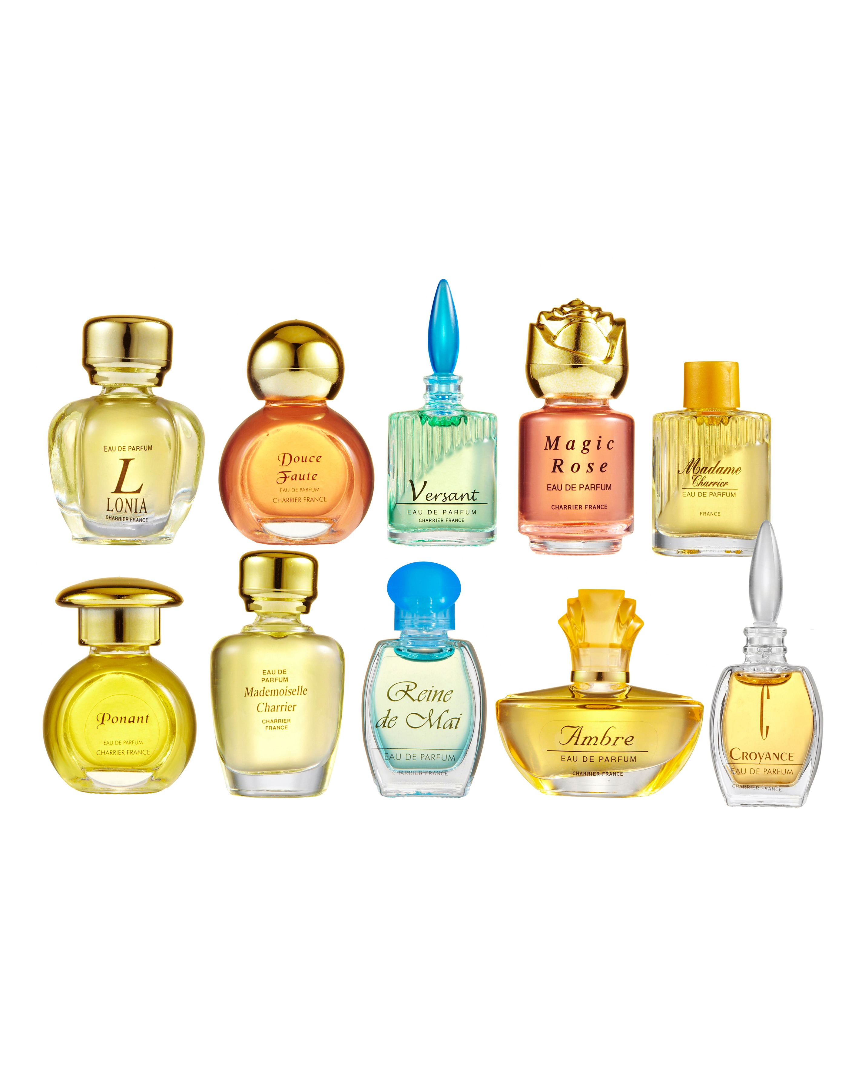 Set Of 10 Charrier Mini Fragrances