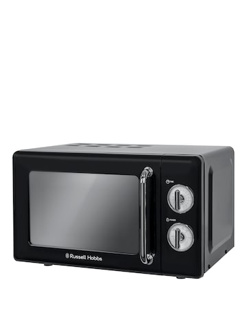Russell Hobbs RHRETMM705B 17Litre Retro Manual Microwave - Black