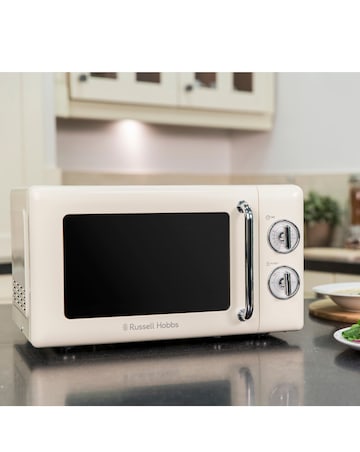 Russell Hobbs RHRETMM705C 17Litre Retro Manual Microwave - Cream