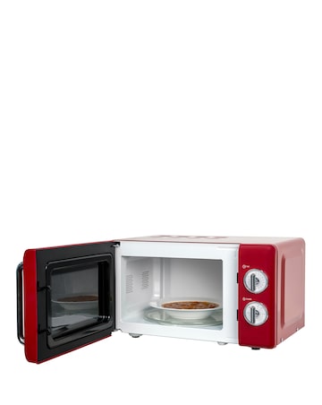 Russell Hobbs RHRETMM705R 17Litre Retro Manual Microwave - Red