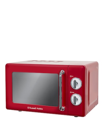 Russell Hobbs RHRETMM705R 17Litre Retro Manual Microwave - Red