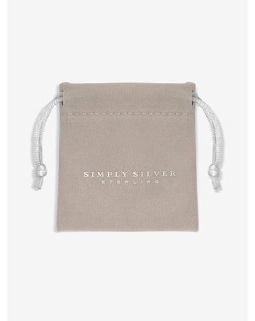 Simply Silver Sterling Silver 925 Cubic Zirconia Pave Celestial Pendant