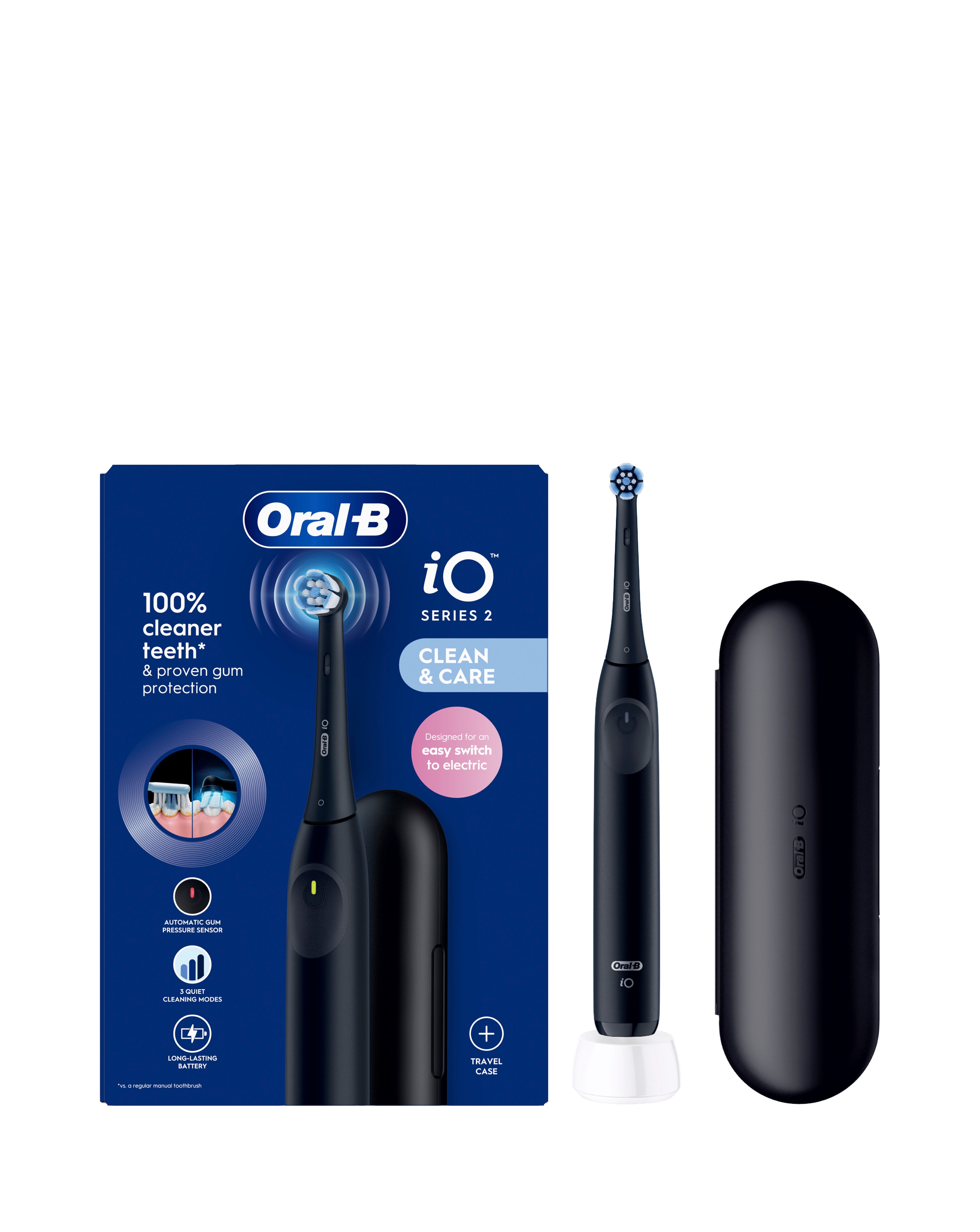Oral-B iO2 Series Black + Travel Case