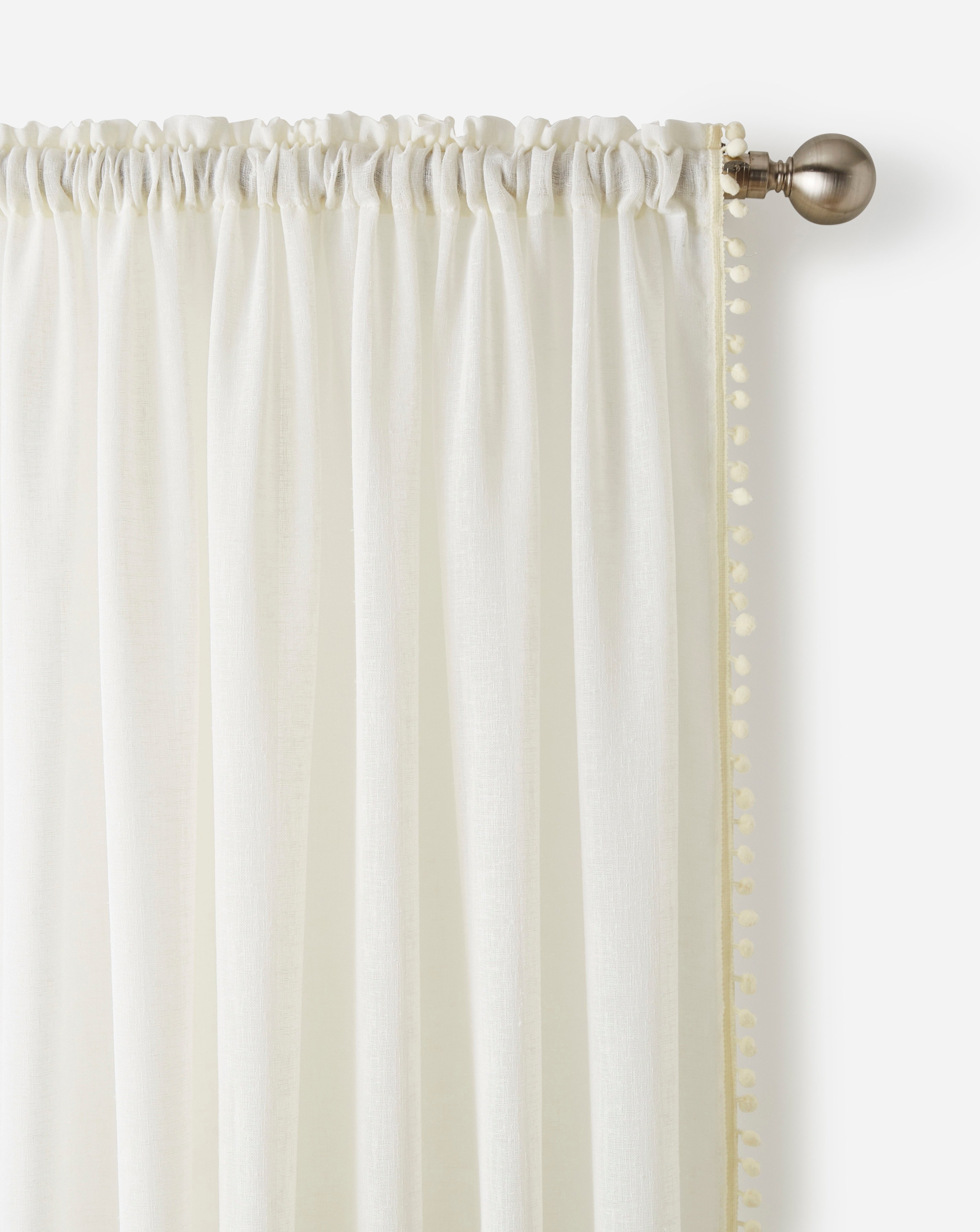 Tahiti Pom Linen Look Voile