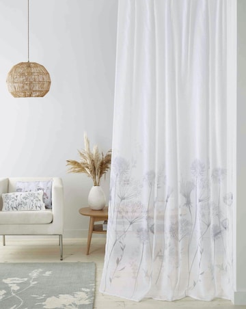 Catherine Lansfield Floral Meadowsweet Voile