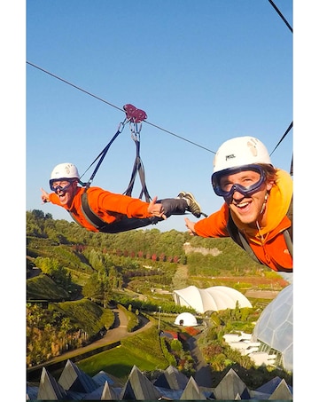 Hangloose Adventure Skywire Over the Eden Project for Two E- Voucher