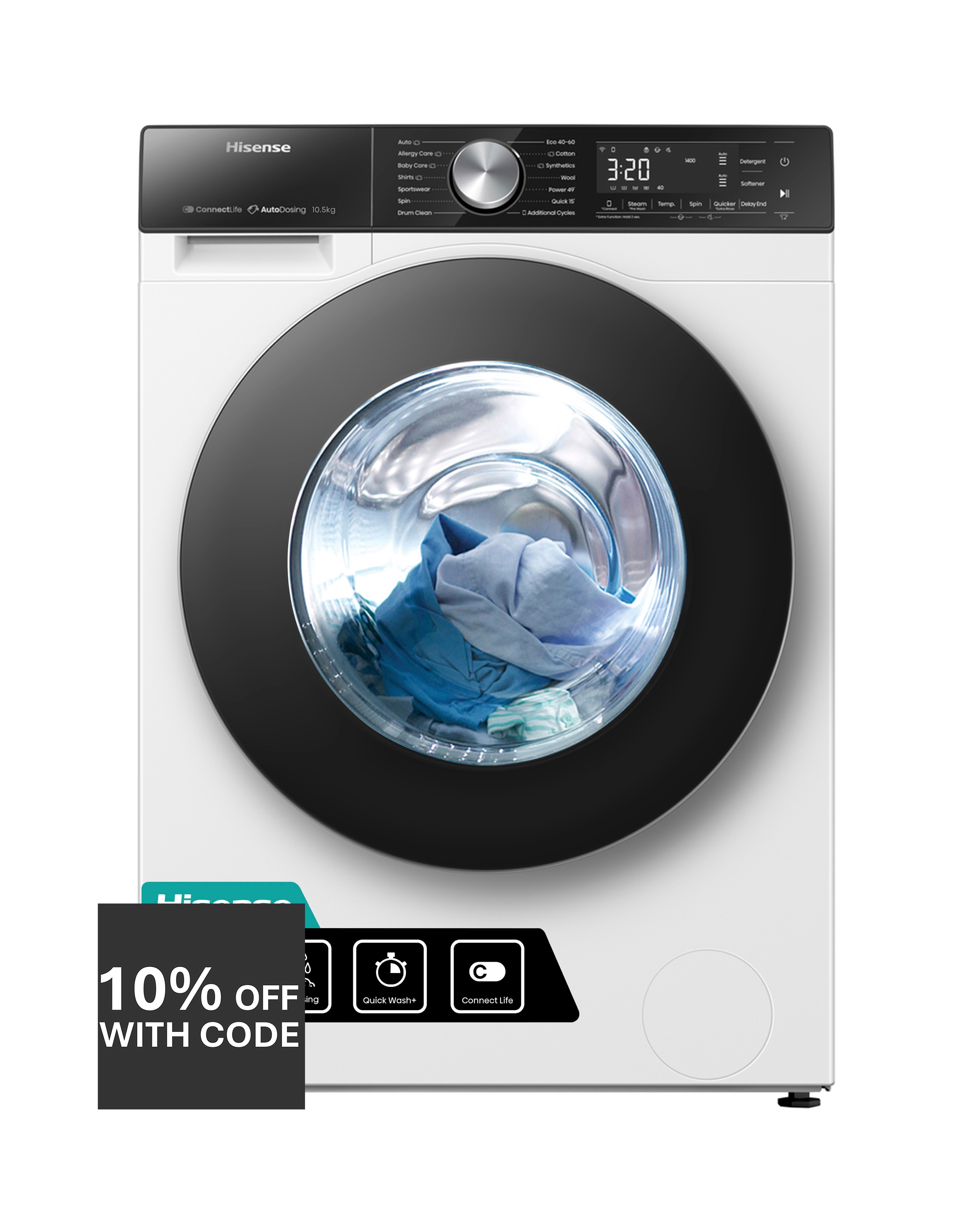Hisense WF5S1045BW Washing Machine