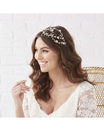 Sienna Gold Floral Hair Vine