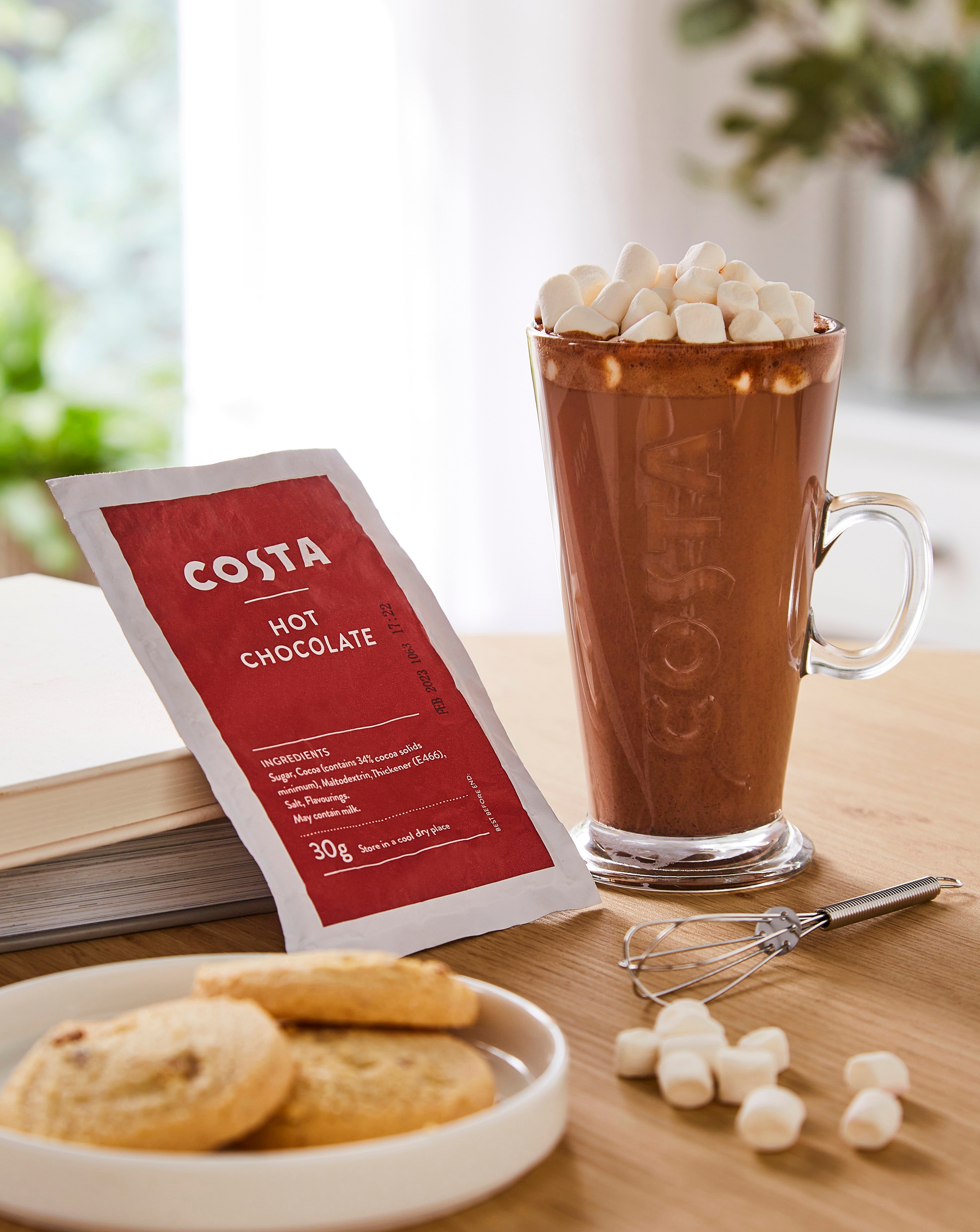 Costa Hot Chocolate Glass Gift Set