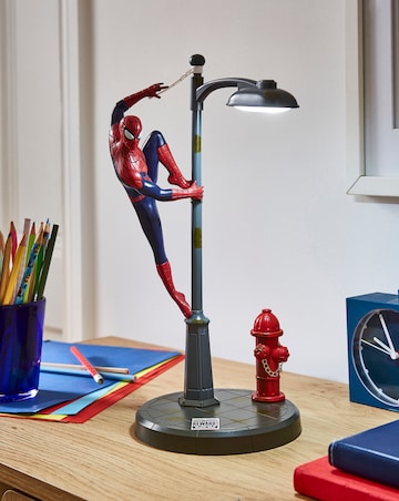 Marvel Spiderman Desk Lamp with Fire Hydrant Dimmer - USB Powered