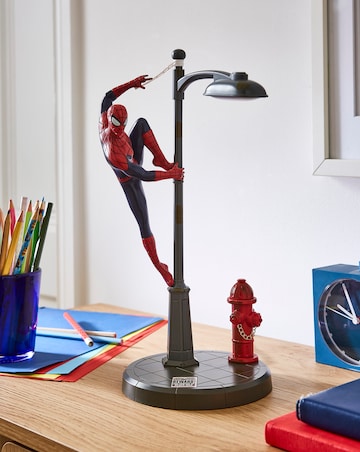 Marvel Spiderman Desk Lamp with Fire Hydrant Dimmer - USB Powered