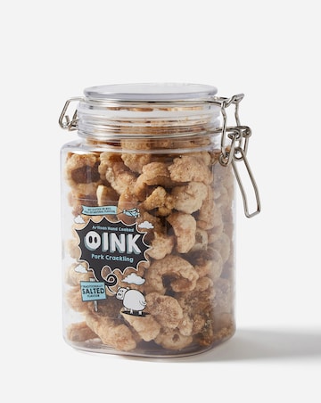 Oink Traditionally Salted Pork Scratching Gift Jar