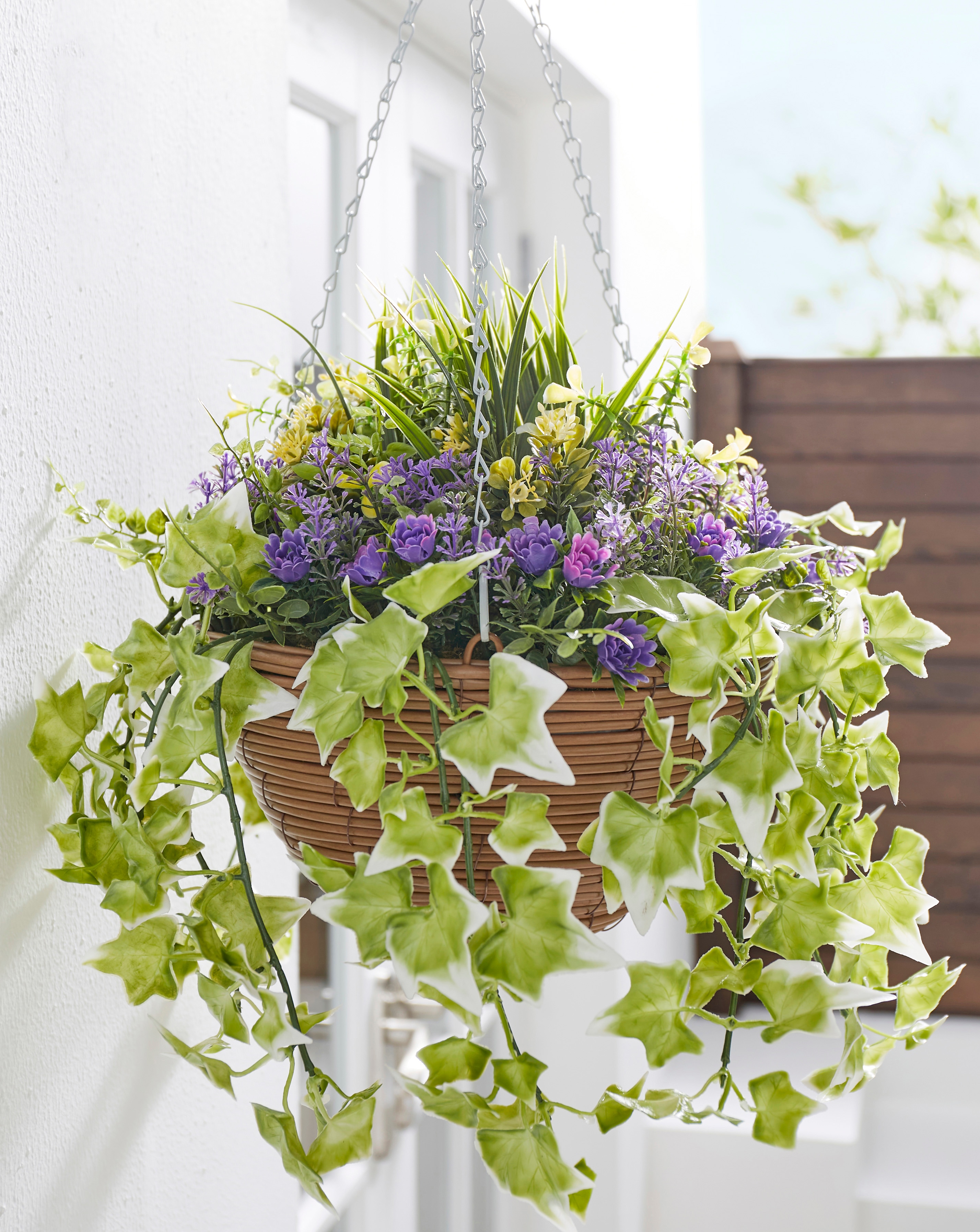 Lilac Bloom Hanging Basket