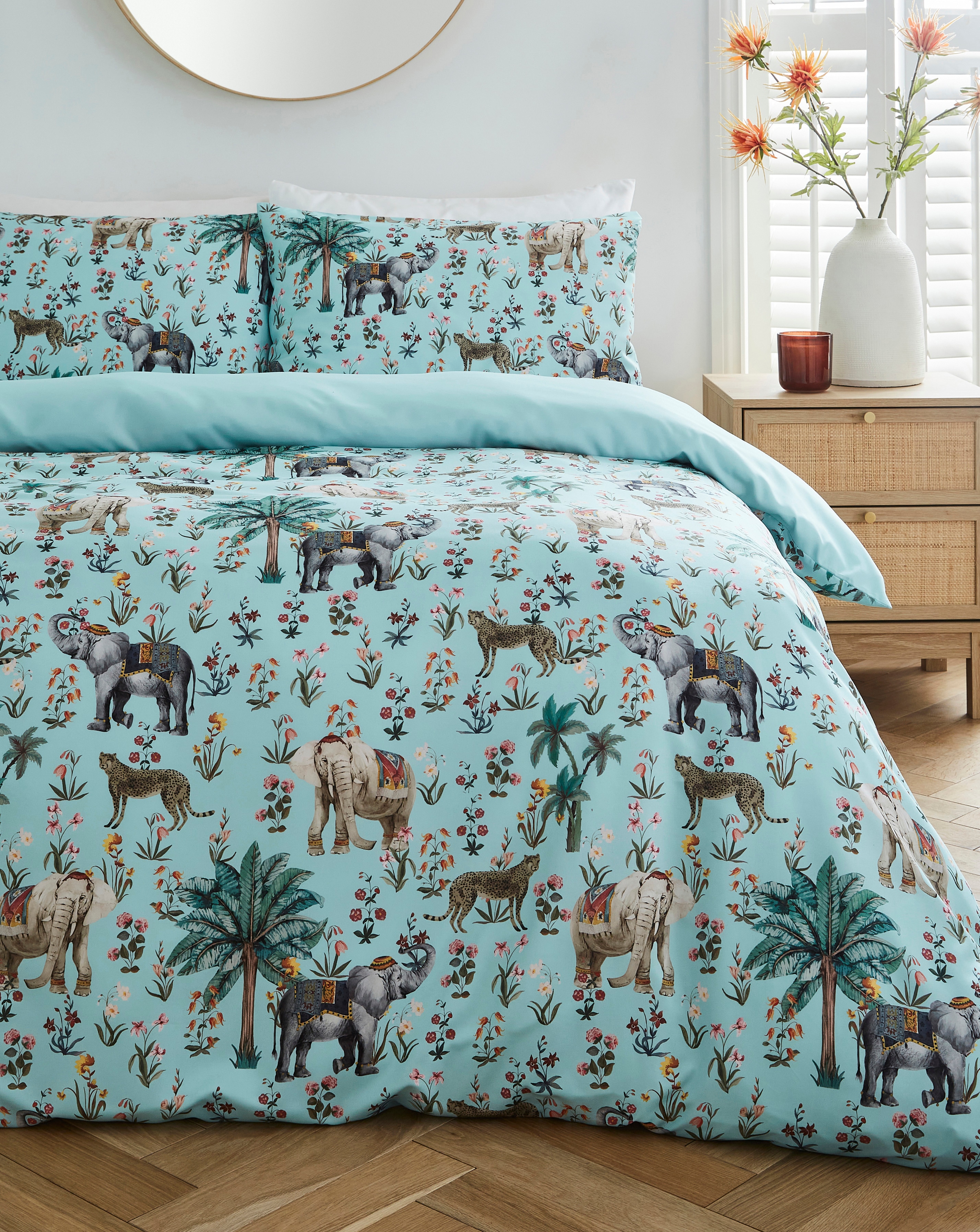 Jaipur Leopard Border Duvet Set