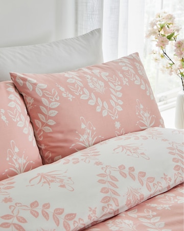 Julipa Stamp Trail Floral Pink Duvet Cover Set