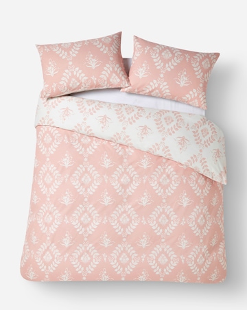 Julipa Stamp Trail Floral Pink Duvet Cover Set