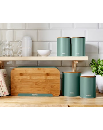 Tower Scandi 5 Piece Storage Set Green