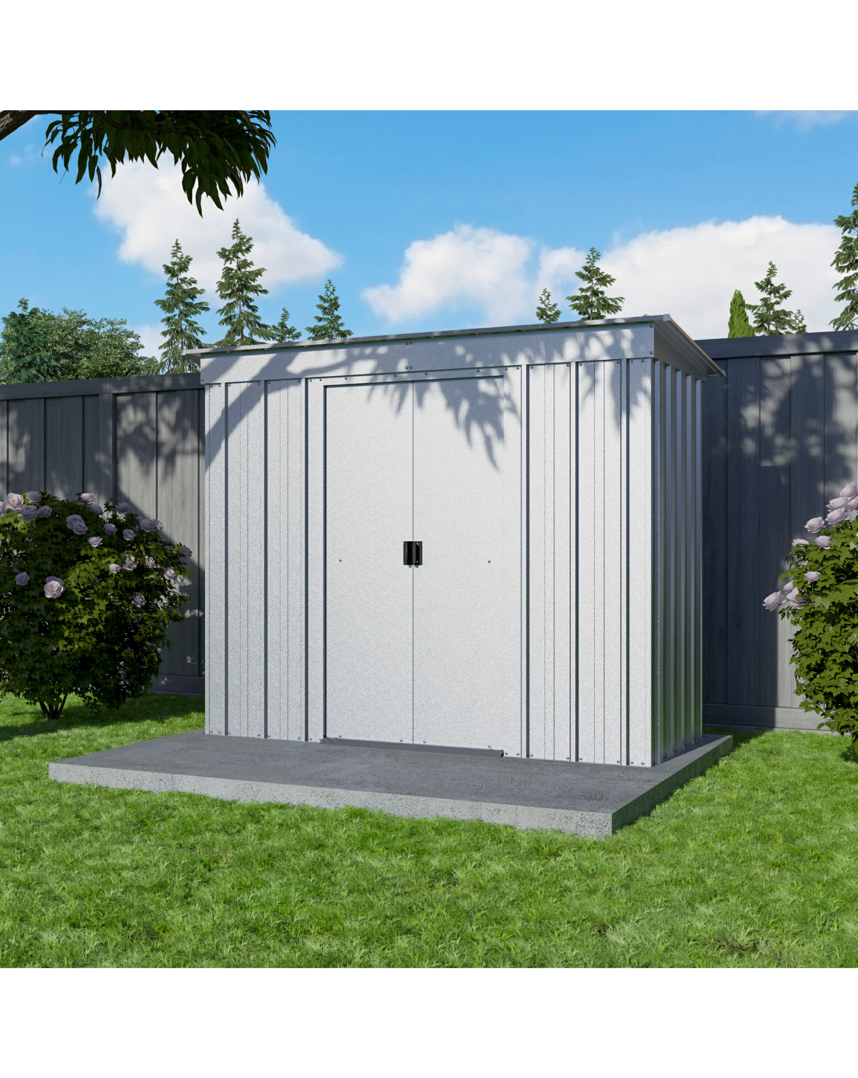 Yardmaster 6x4ft Pent Metal Shed