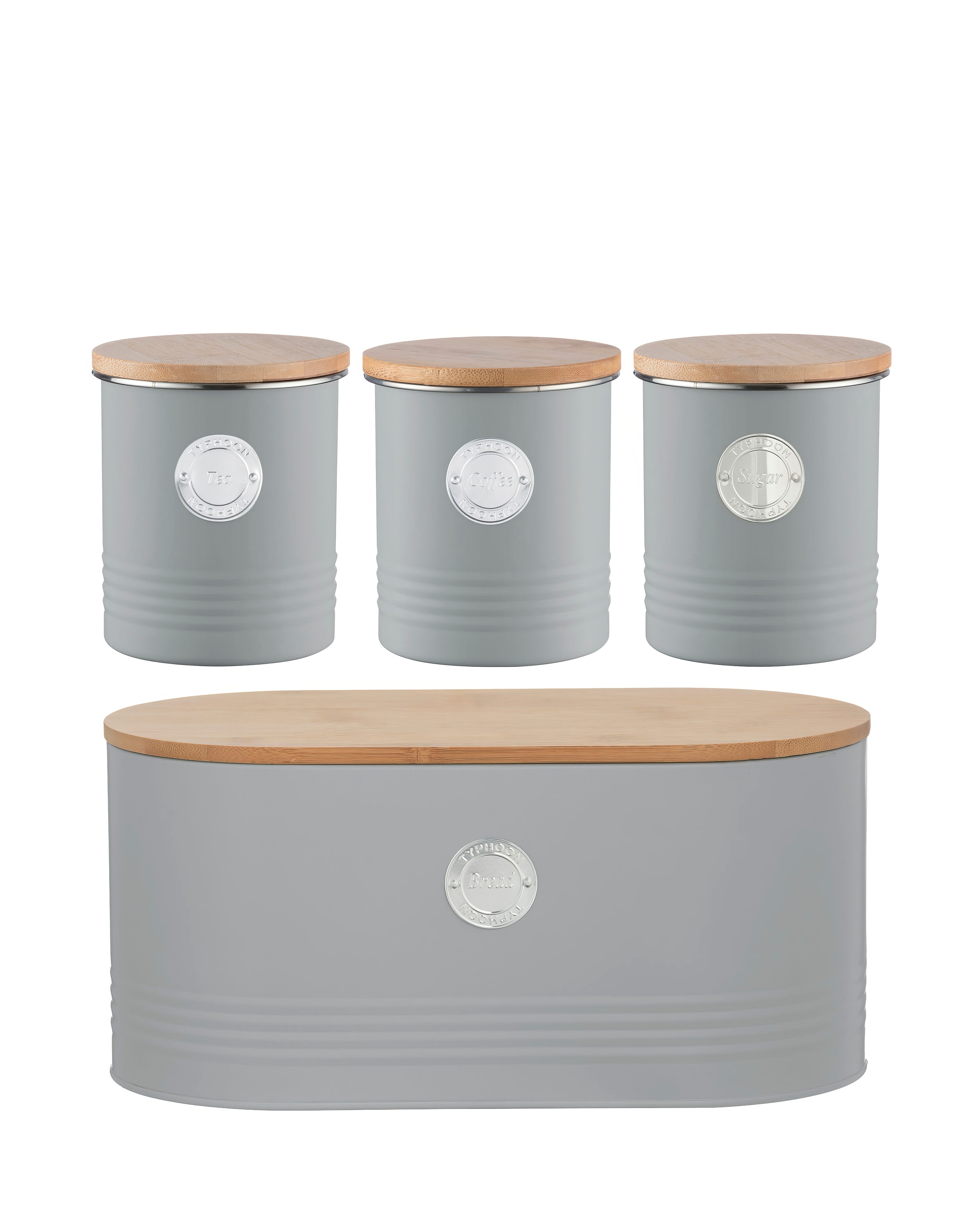 Typhoon Living Grey Bread Bin & Canister