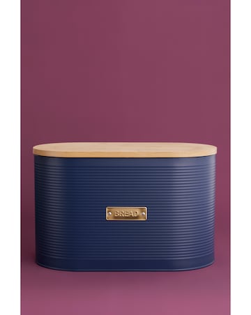 Typhoon Otto 4 Piece Bread Bin and Canister Navy Storage Set
