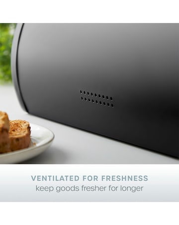 Swan Serenity Bread Bin Black