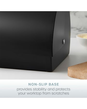 Swan Serenity Bread Bin Black