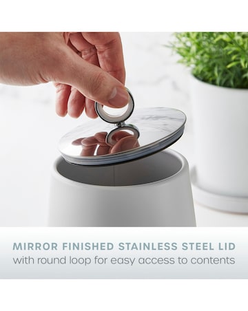 Swan Serenity Set of 3 Canisters White