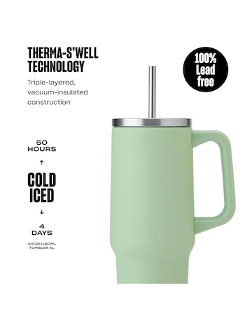 S'well XL Tumbler, 1.1 Litre, Pistachio
