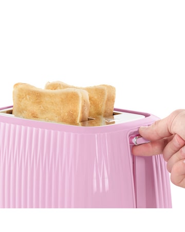 Russell Hobbs 27362 / 27372 Eden Kettle and 2 Slice Toaster Raspberry Bundle