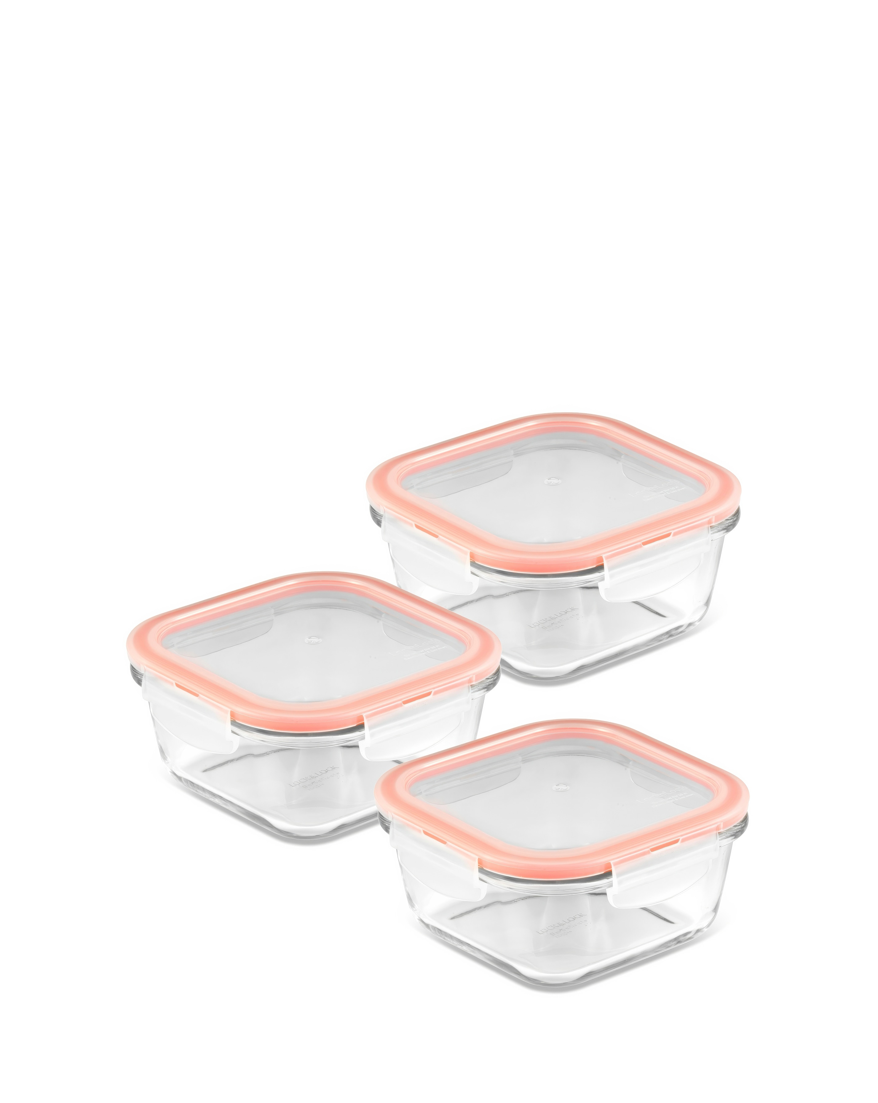 LocknLock Set of 3 Square Containers
