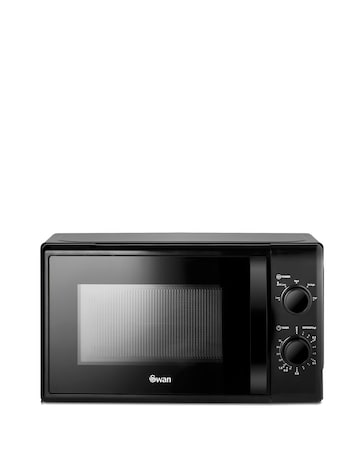 Swan SM4420BLK 20L Black Manual Microwave