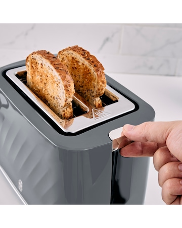 Swan Windsor 1.7L Textured Kettle and 2 Slice Toaster Grey