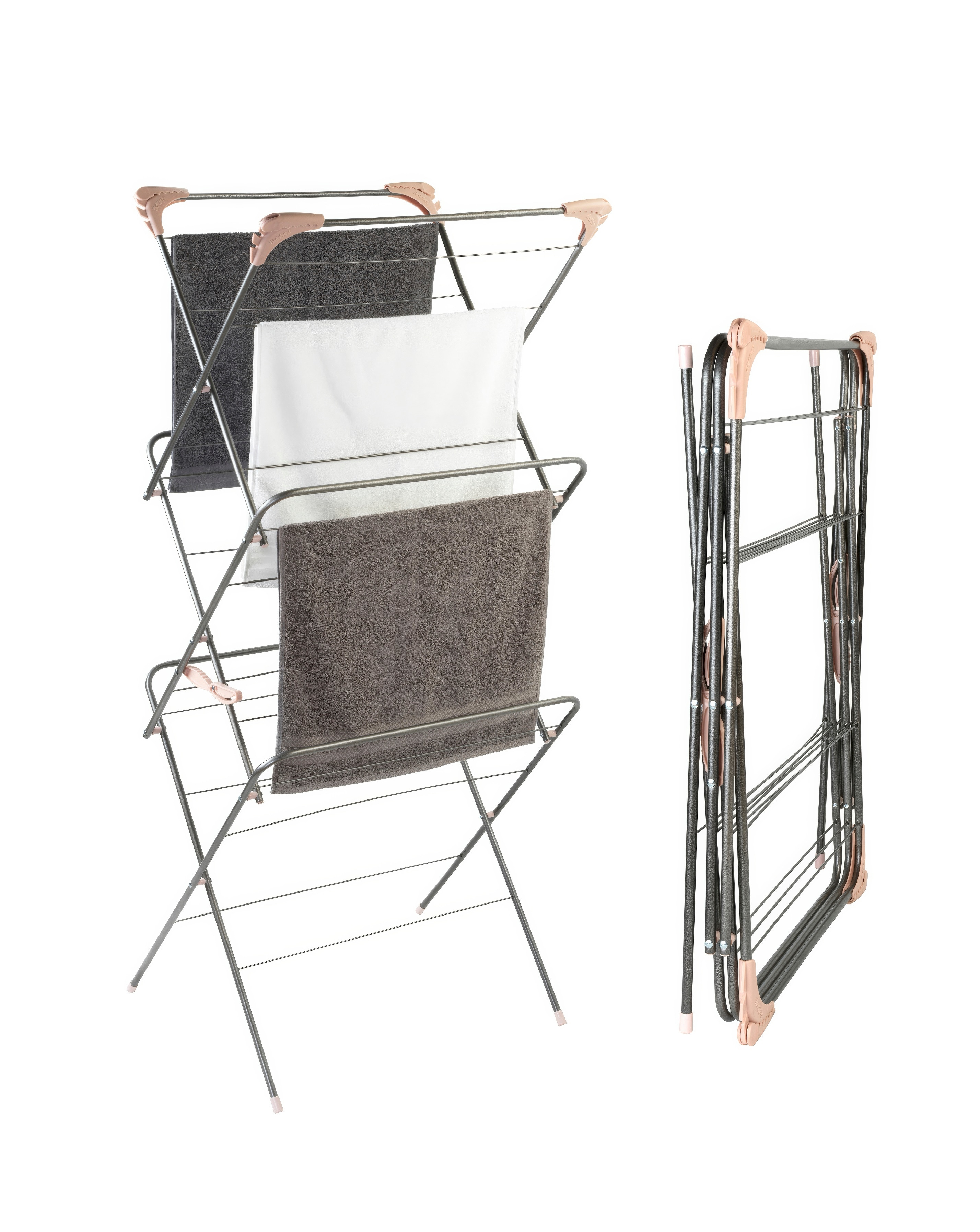 Beldray Pink & Graphite 3 Tier Airer 15M