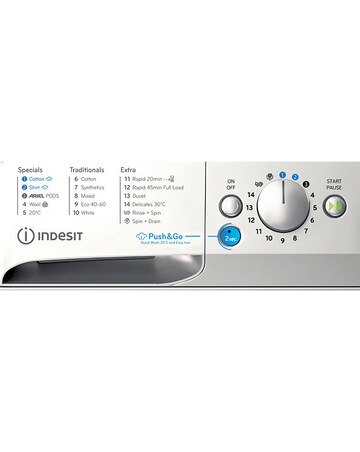 Indesit BWE 81496X SV UK, 8kg, 1400rpm, Washing Machine - Silver